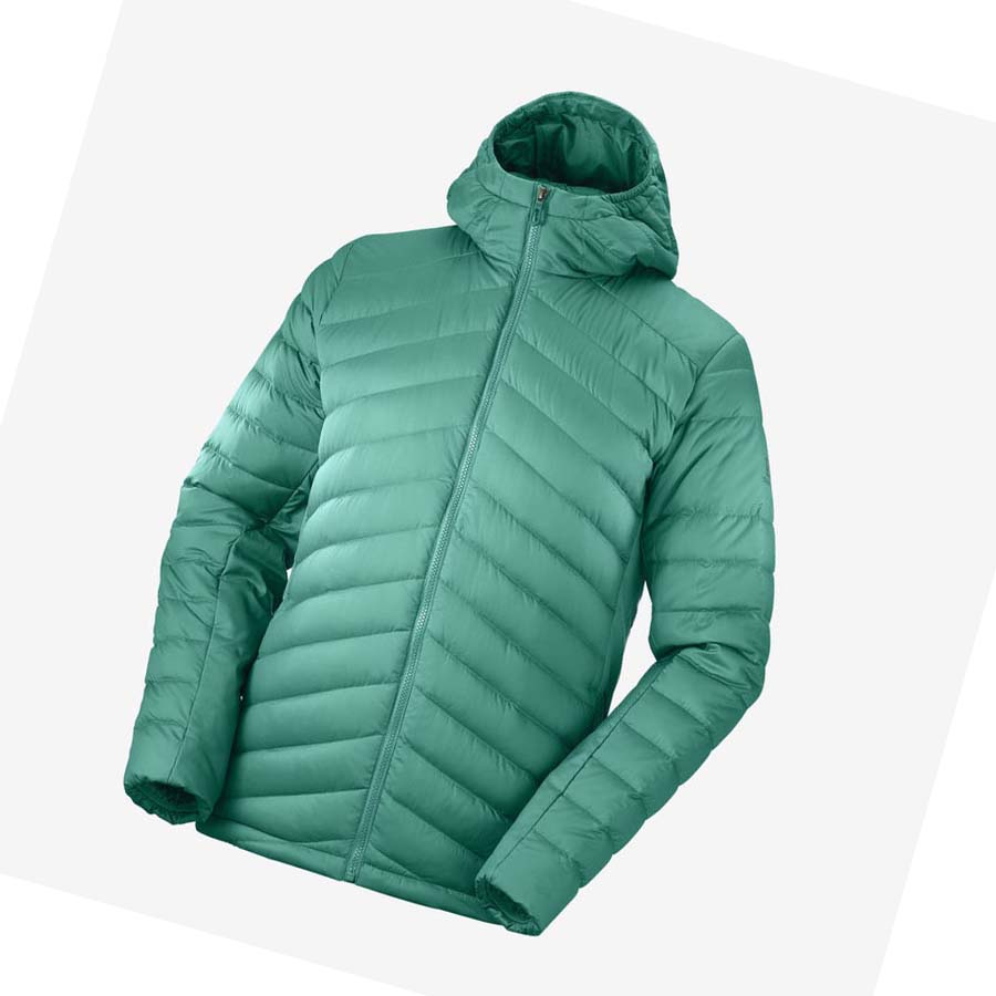 Salomon ESSENTIAL XWARM DOWN INSULATED Kabát Férfi Zöld | HU 2321NWY